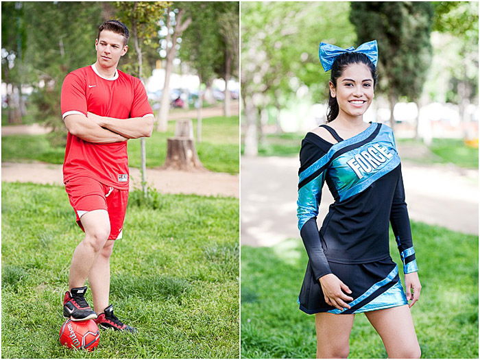 Outdoor family portrait diptych 