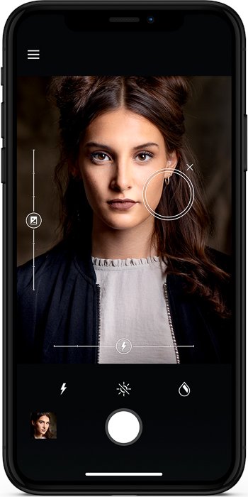  the Profoto b10 flash smartphone app interface