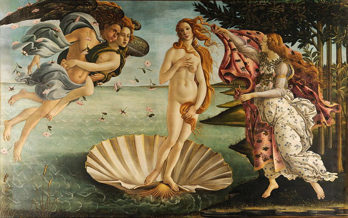 Botticelli's painting, the birth of Venus