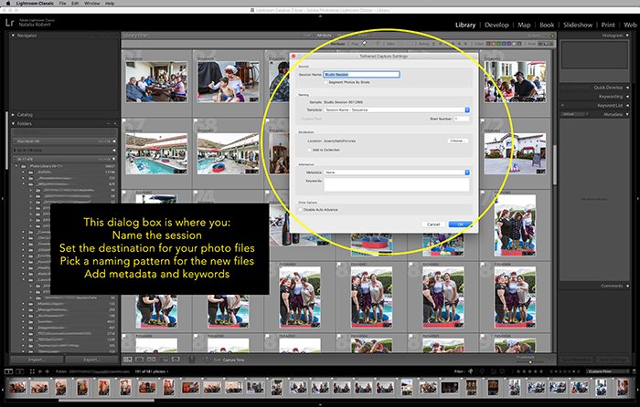 Illustrative photo of the dialogue box in Lightroom