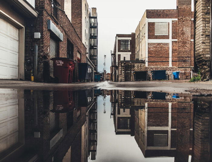 Photo of brick buildings