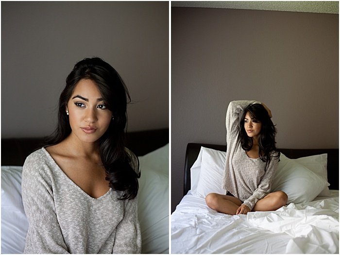 Minimalistic boudoir photos of a woman