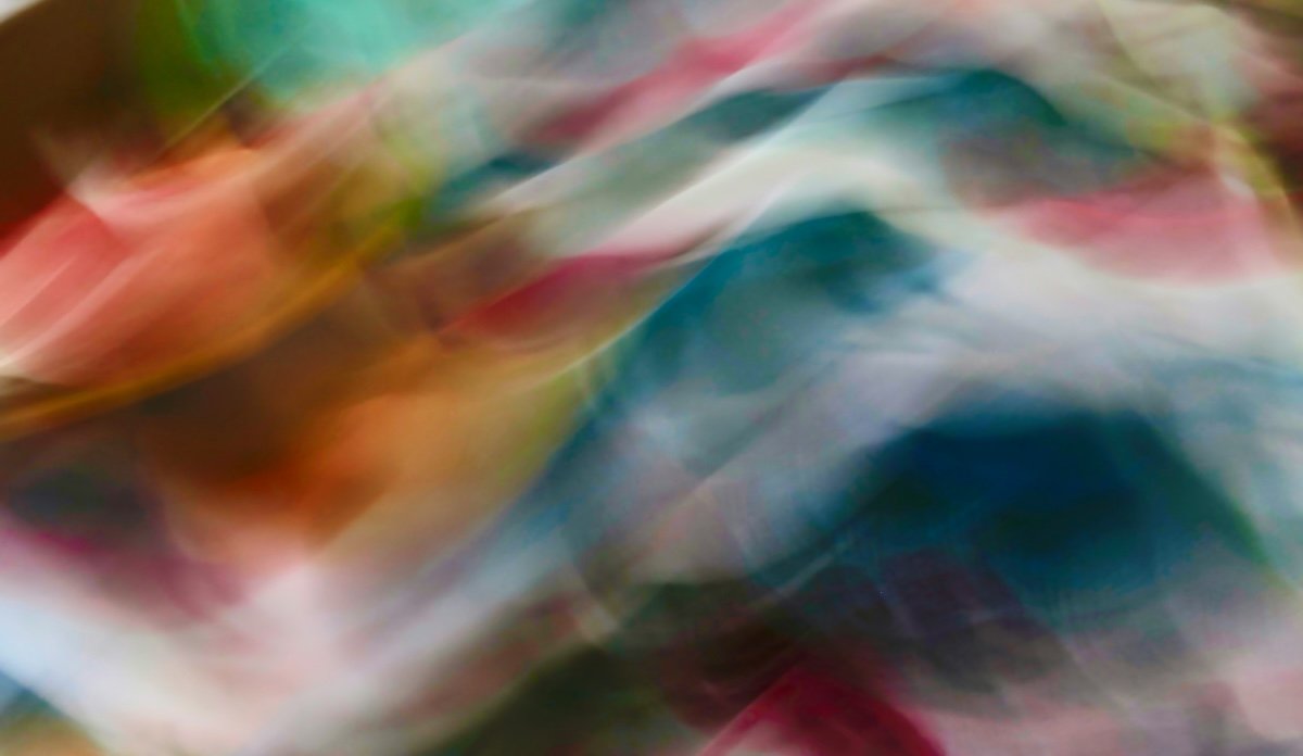 Abstarct colorful shapes captured with random intentional camera movement