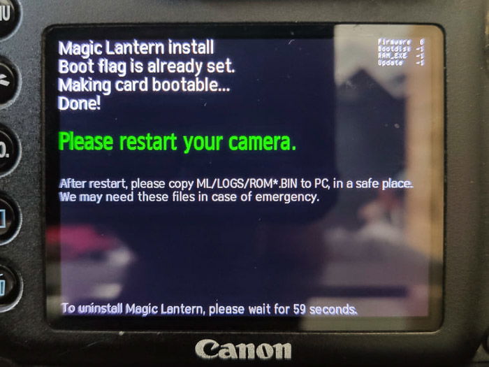 magic lantern canon firmware