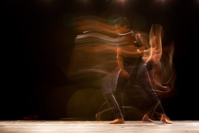 Motion blur photo of a dancer