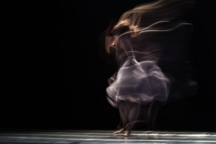 Motion blur photo of a dancer