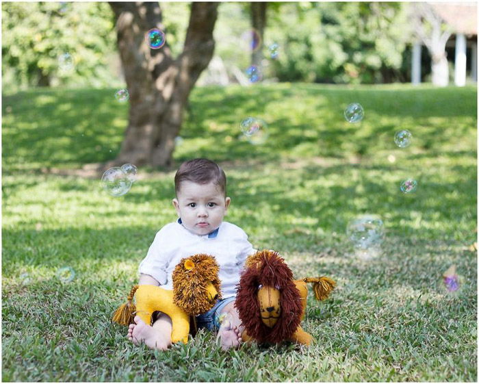 cute portrait of a little boy outdoors