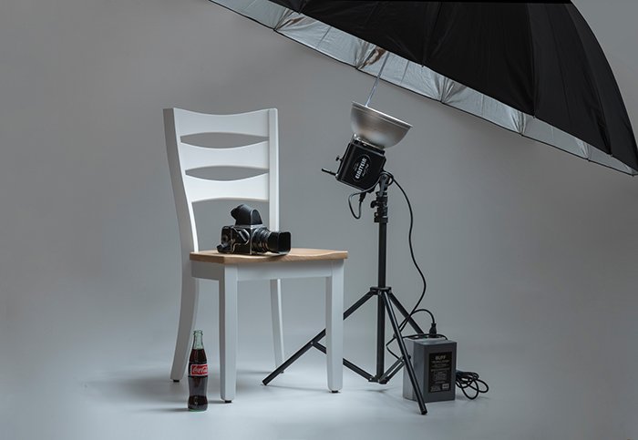 Photo of a photography studio setup