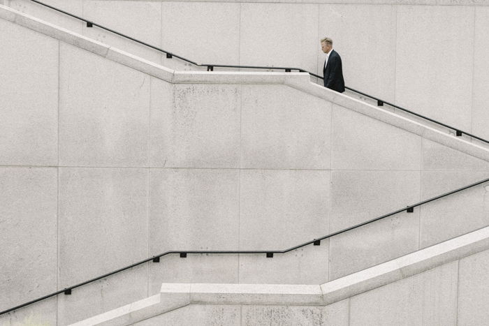 minimalist photography as a photography trend: Minimalist architercture photo of a marble staircase