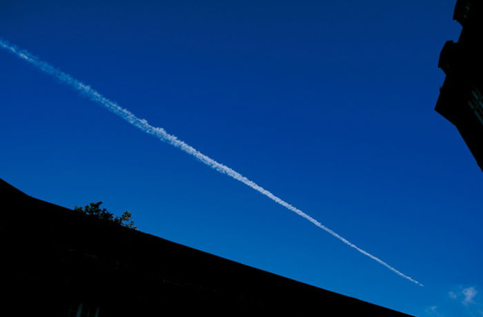 Photo of the blue sky, Clear color style