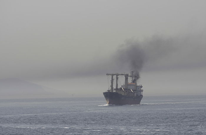 Photo of a ship on the sea, Nostalgia color style