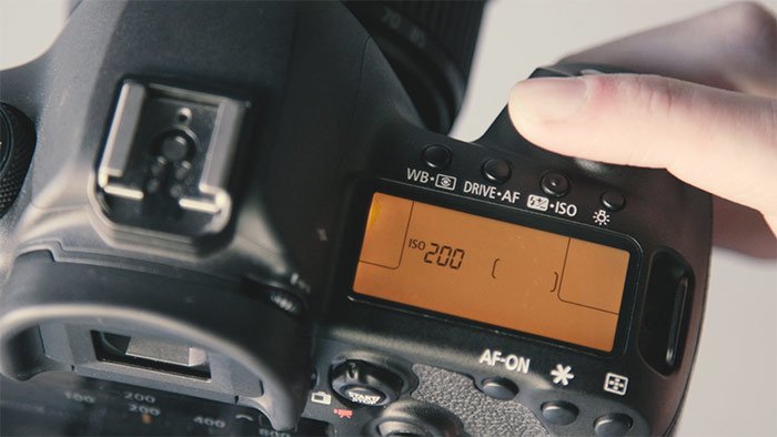 Photo of the LCD screen of a camera
