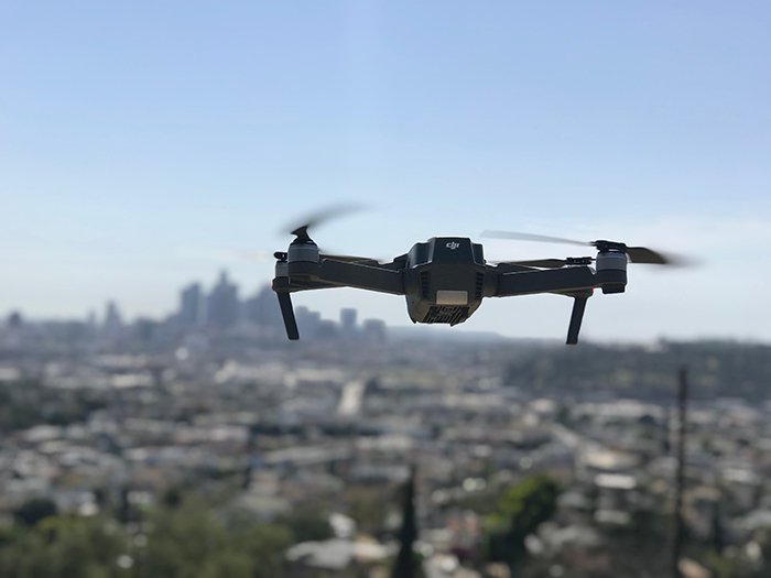 Photo of a flying drone