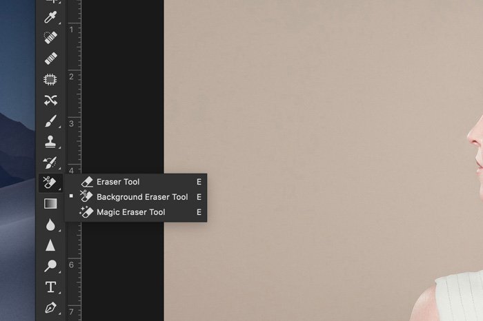 a screenshot showing how to remove background in Photoshop