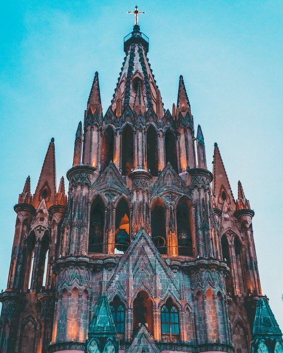 An edited image of Sagrada Familia 