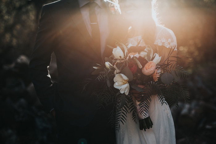 Wedding photo of a couple