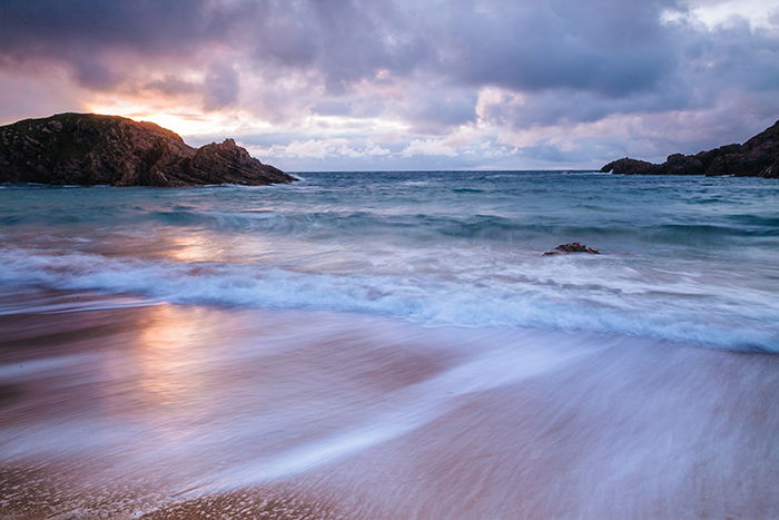 a beautiful coastal beach scene