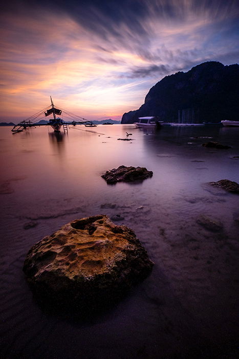 a beautiful beach shot at sunset