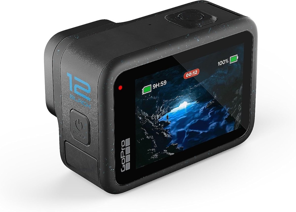 A product image of the Hero12 Black action camera for GoPro photography