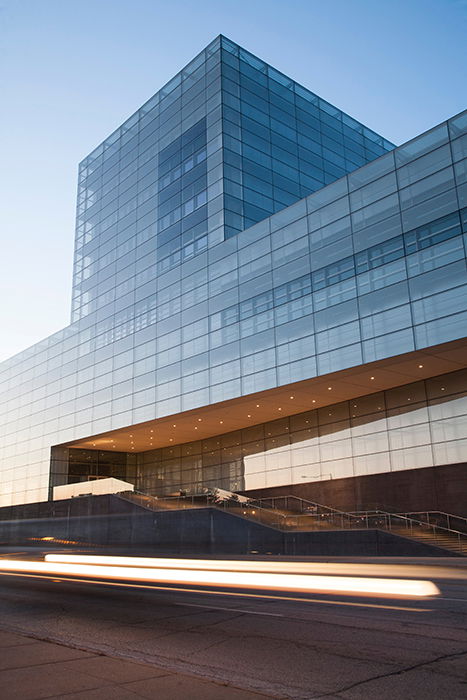 Photo of a glass office building