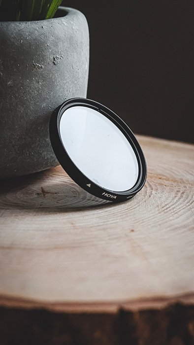 Photo of a lens filter