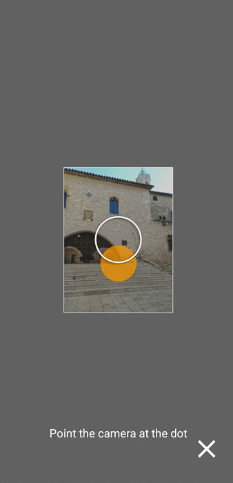 Screenshot of Google Street View spherical 360 photo app