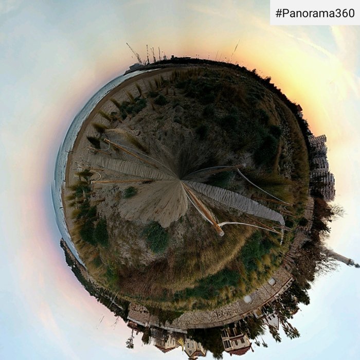 Cool tiny planet made with Panorama 360