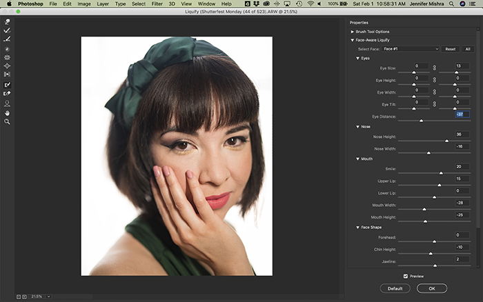 photoshop liquify tool issu