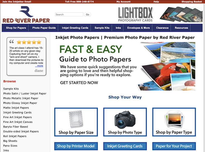 Inkjet Canvas Paper for Photography & Art - Red River Paper