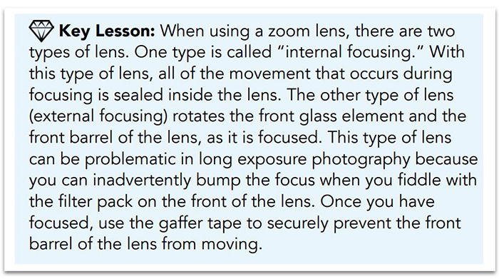 'Key Lesson' part of the Complete Guide to Long Exposure Photography ebook