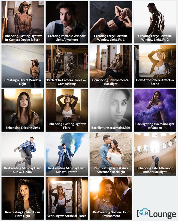 A screenshot form SLR Lounge photography course Lighting 4