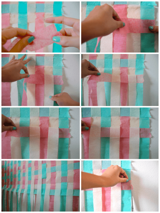 grid showing how to make colorful diy photography backdrops