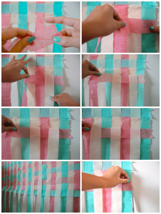 Colorful Tissue Paper Photo Backdrop