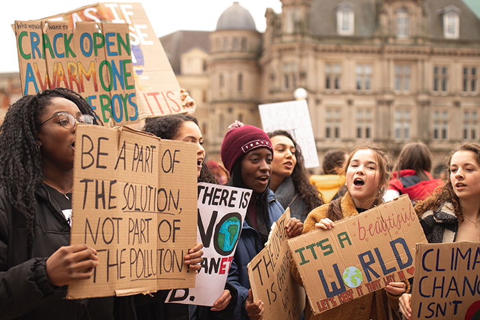 A group of female protesters - capturing the fight for human rights is an important photography trend