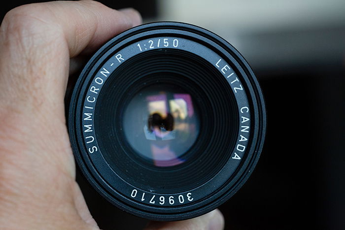 A close up of a camera lens