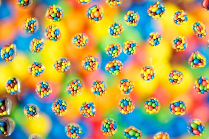 photo of colorful water drops