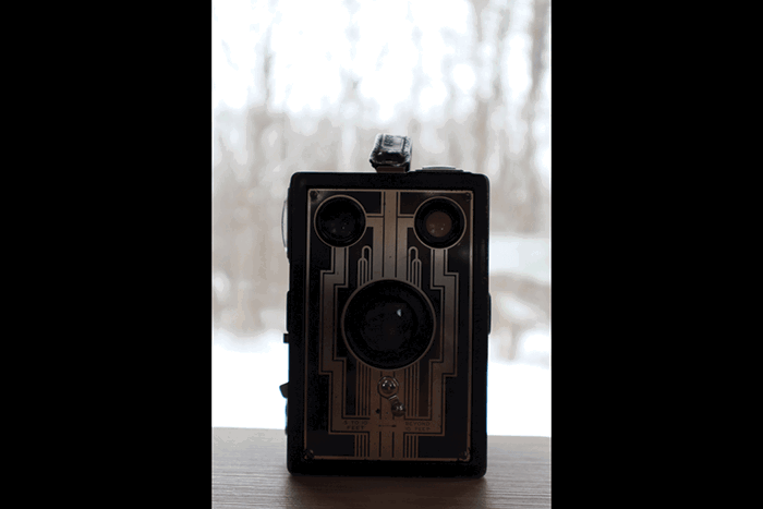 An old medium format camera taken with Auto Lighting Optimizer off