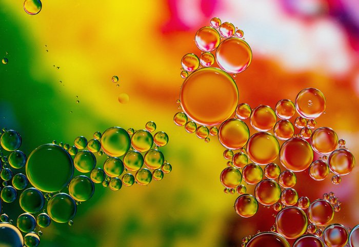 colorful oil and water photo