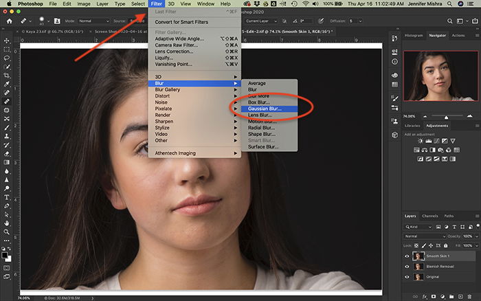 How to Smooth Skin in Photoshop  Step by Step  - 76