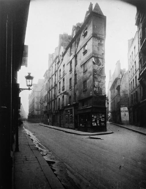 Paris street scene. Photo by Eugene Atget.