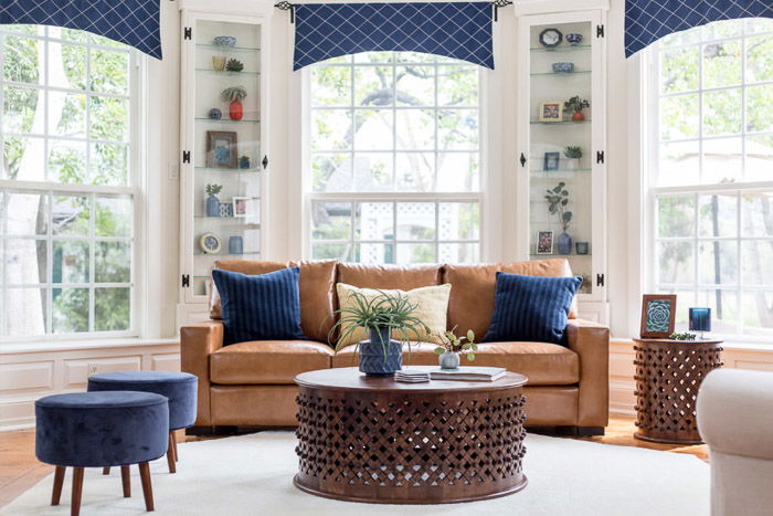 An interior photography image of a living room 