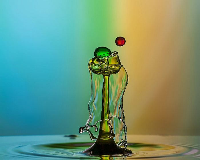 water drop art hd