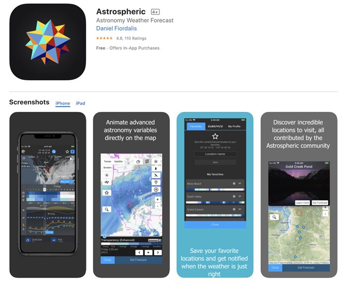 Screenshot of Astrospheric