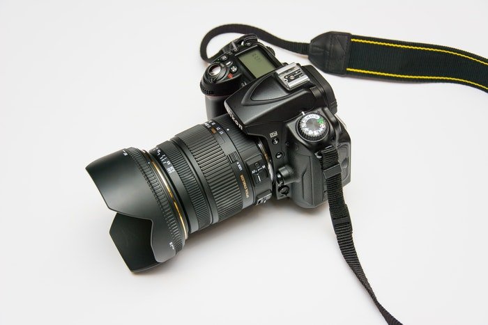 Nikon DSLR camera with hot shoe 