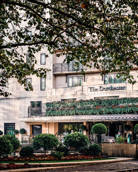 Exterior of the Dorchester hotel