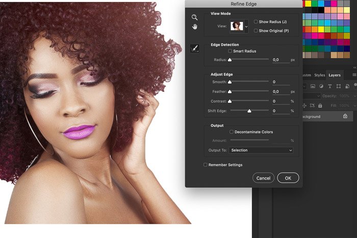 How to use the Refine Edge tool in Photoshop - Adobe