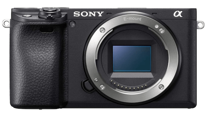 Product photo of Sony a6400 body, camera for product photography