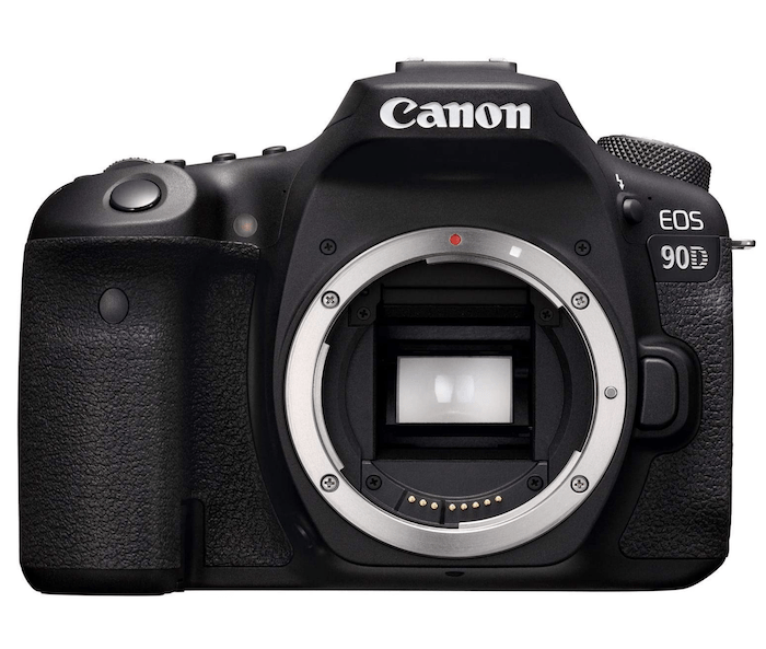 Product image of Canon EOS 90D camera body, suitable for product photography