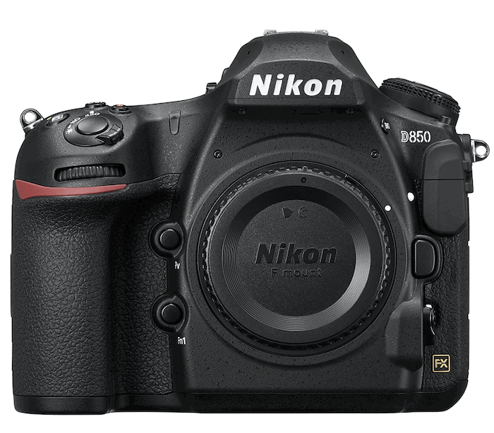 Product image of Nikon D850 camera for product photography