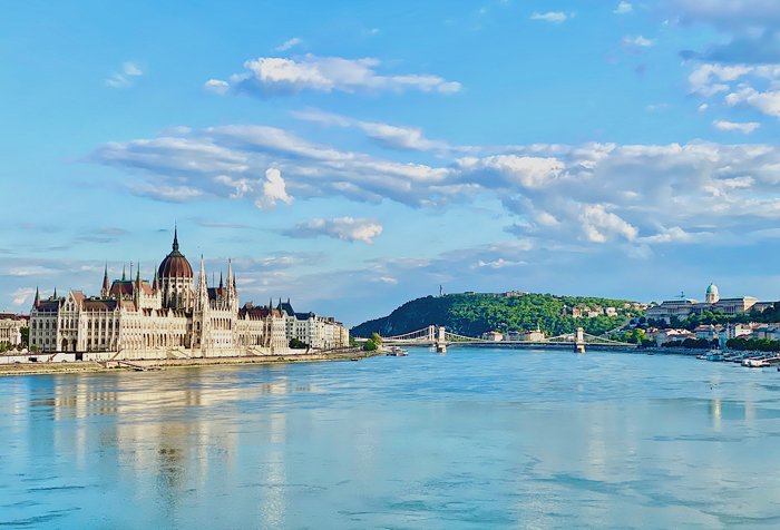 photo of the Hungarian Parliament and the river Danube